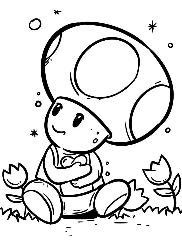 Desenho de Super Mario Bros para imprimir