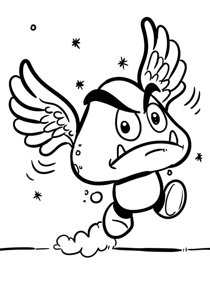 Desenho de Super Mario Bros para imprimir