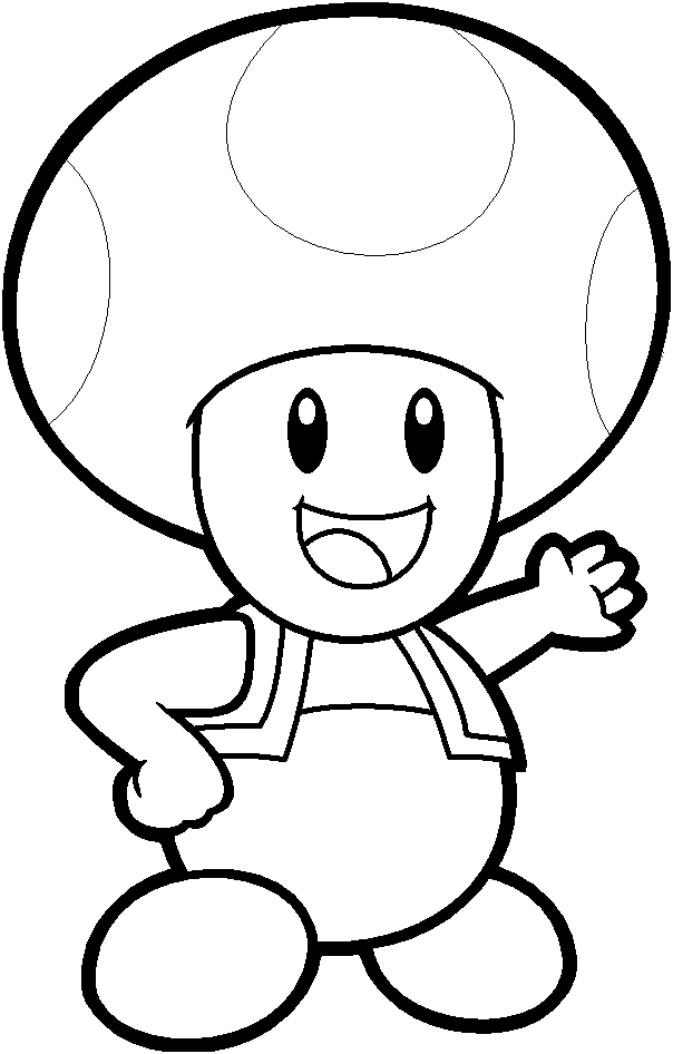Desenho de Super Mario Bros para imprimir