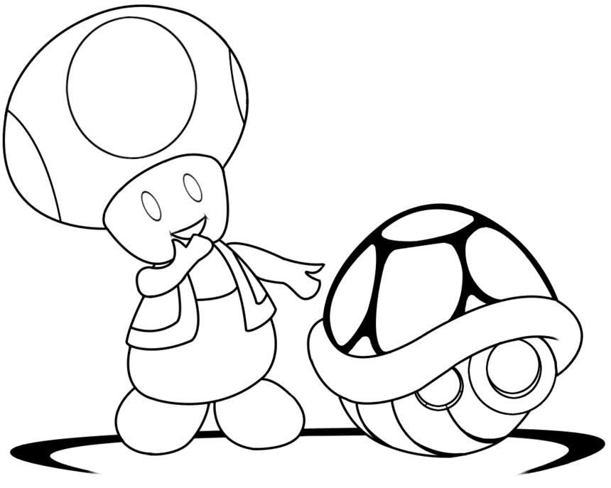 Desenho de Super Mario Bros para imprimir