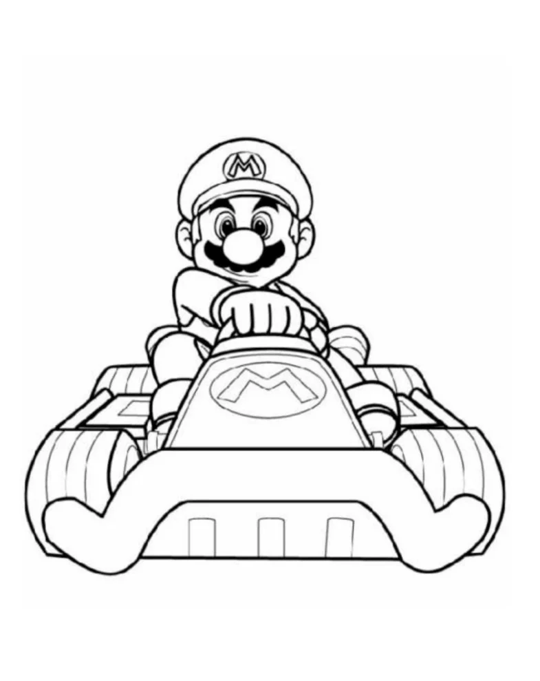 Desenho de Super Mario Bros para imprimir