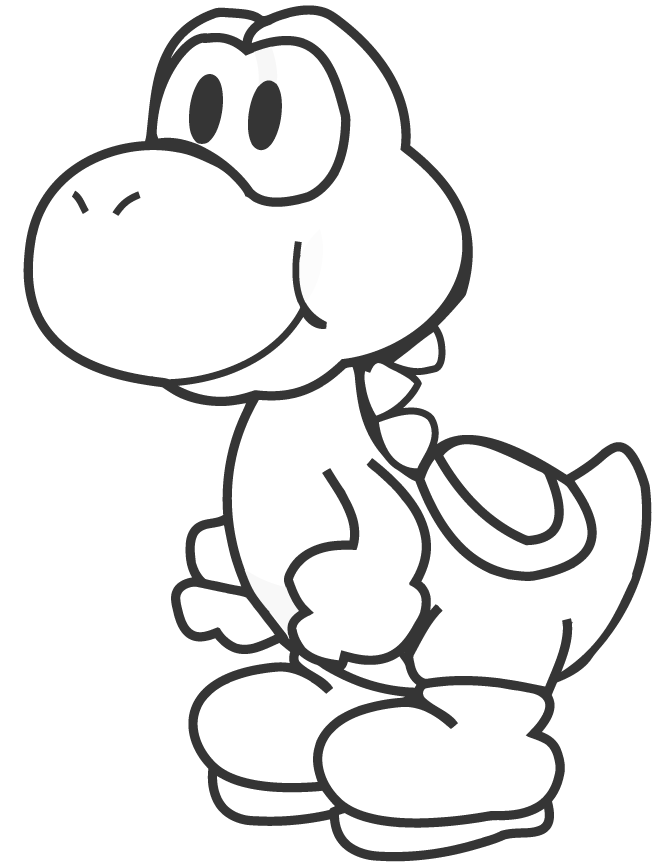 Desenho de Super Mario Bros para imprimir