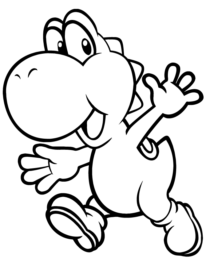 Desenho de Super Mario Bros para imprimir