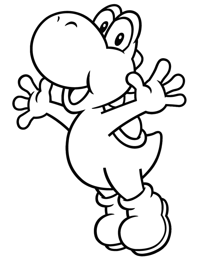 Desenho de Super Mario Bros para imprimir