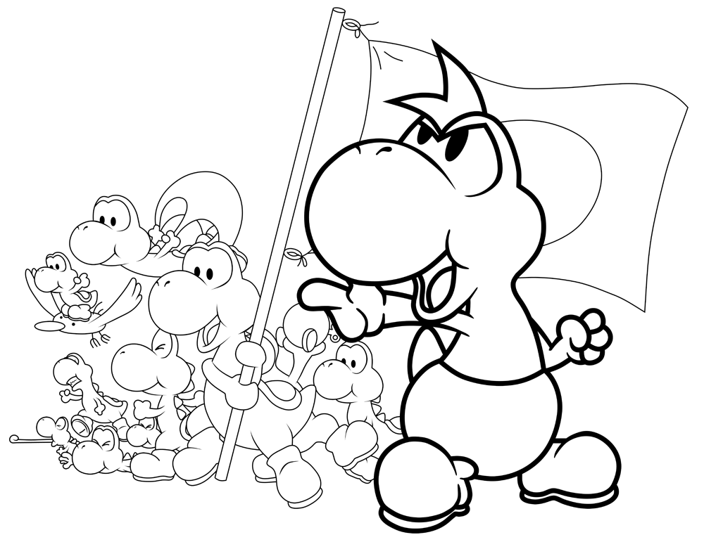 Desenho de Super Mario Bros para imprimir