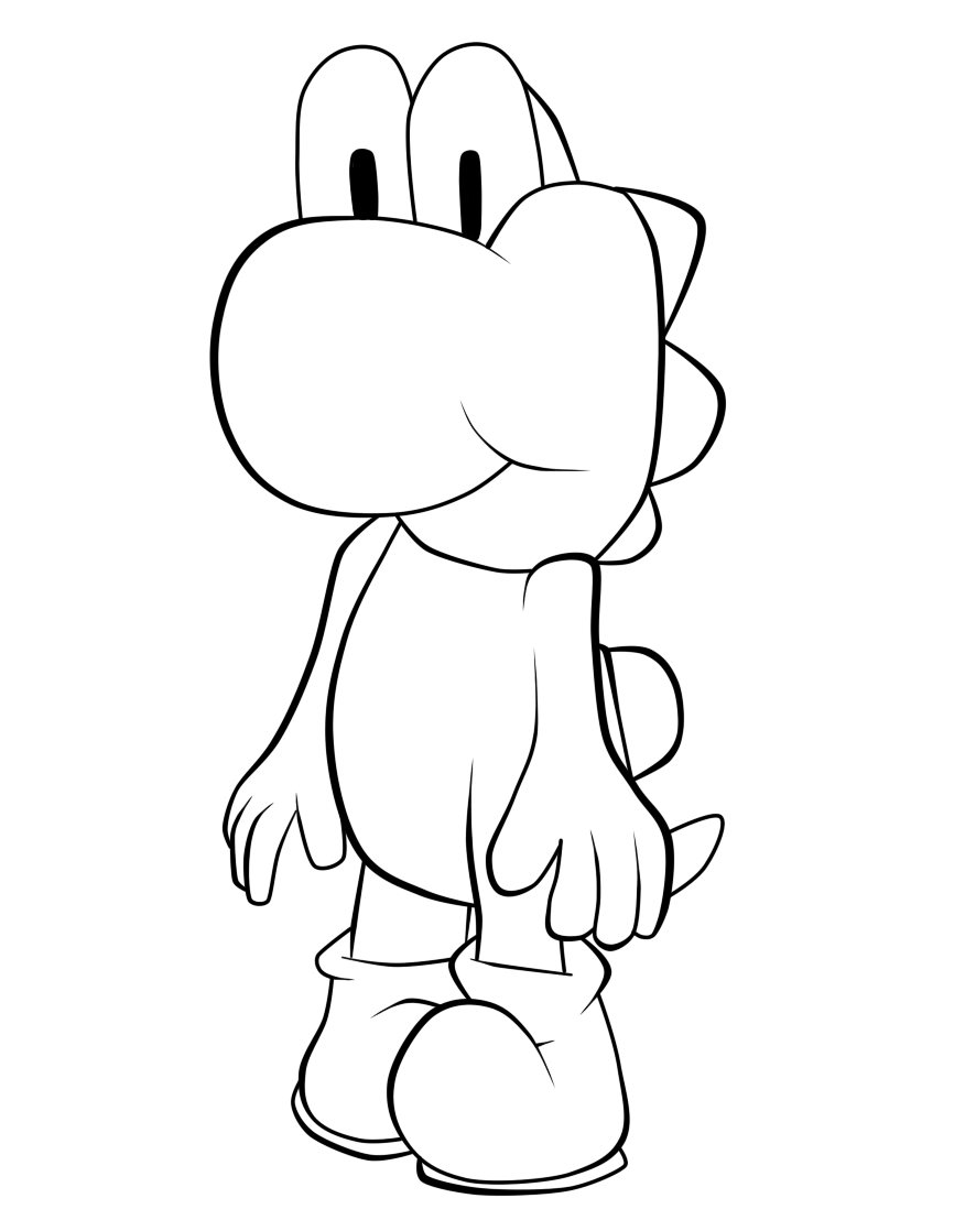 Desenho de Super Mario Bros para imprimir