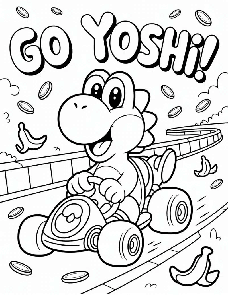 Desenho de Super Mario Bros para imprimir