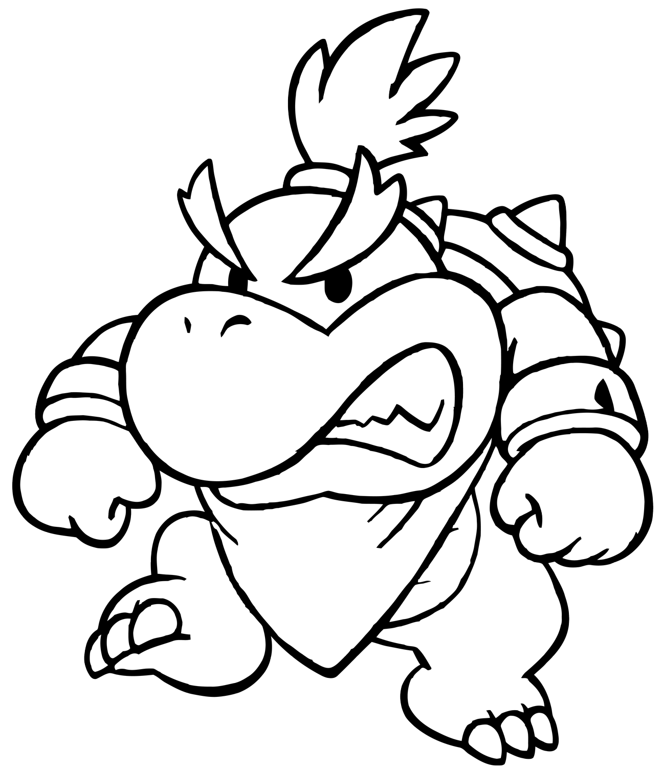 Desenho de Super Mario Bros para imprimir