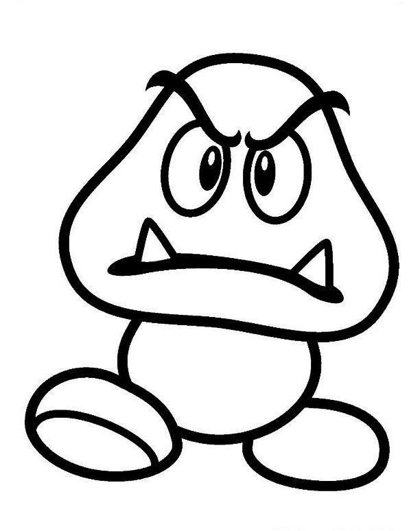 Desenho de Super Mario Bros para imprimir