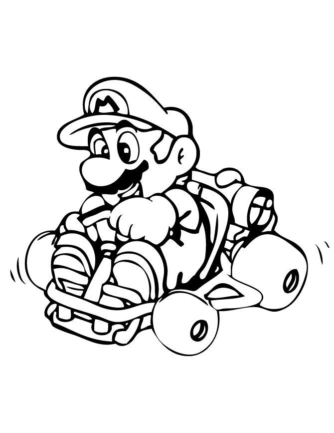 Desenho de Super Mario Bros para imprimir
