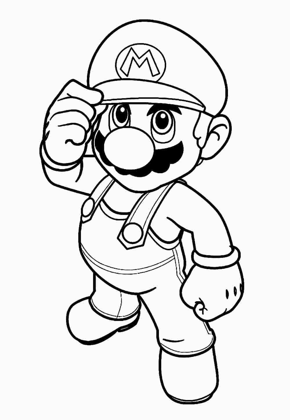 Desenho de Super Mario Bros para imprimir