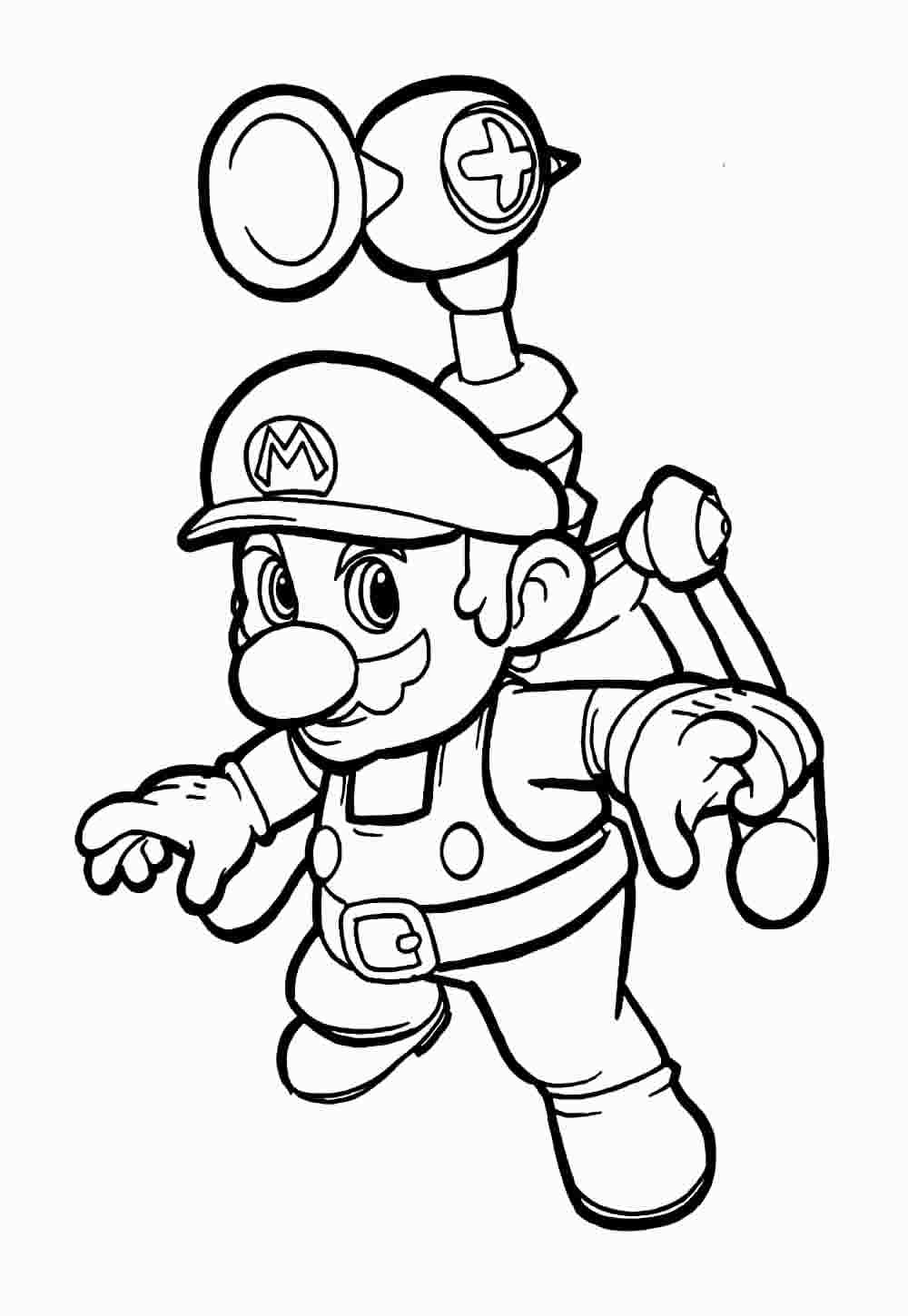 Desenho de Super Mario Bros para imprimir