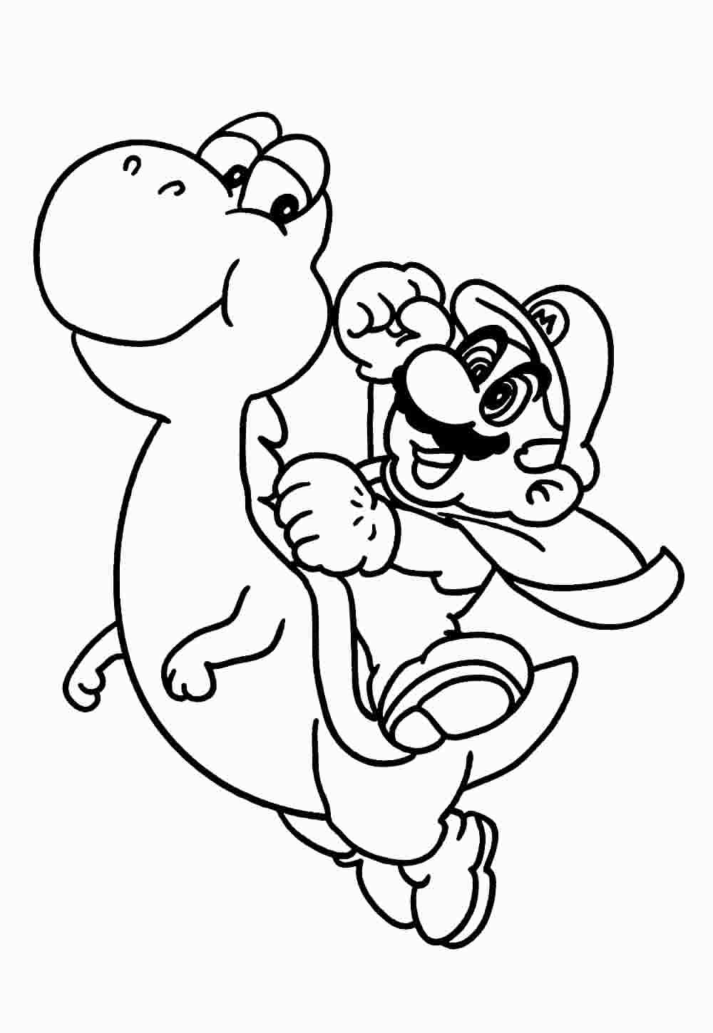 Desenho de Super Mario Bros para imprimir