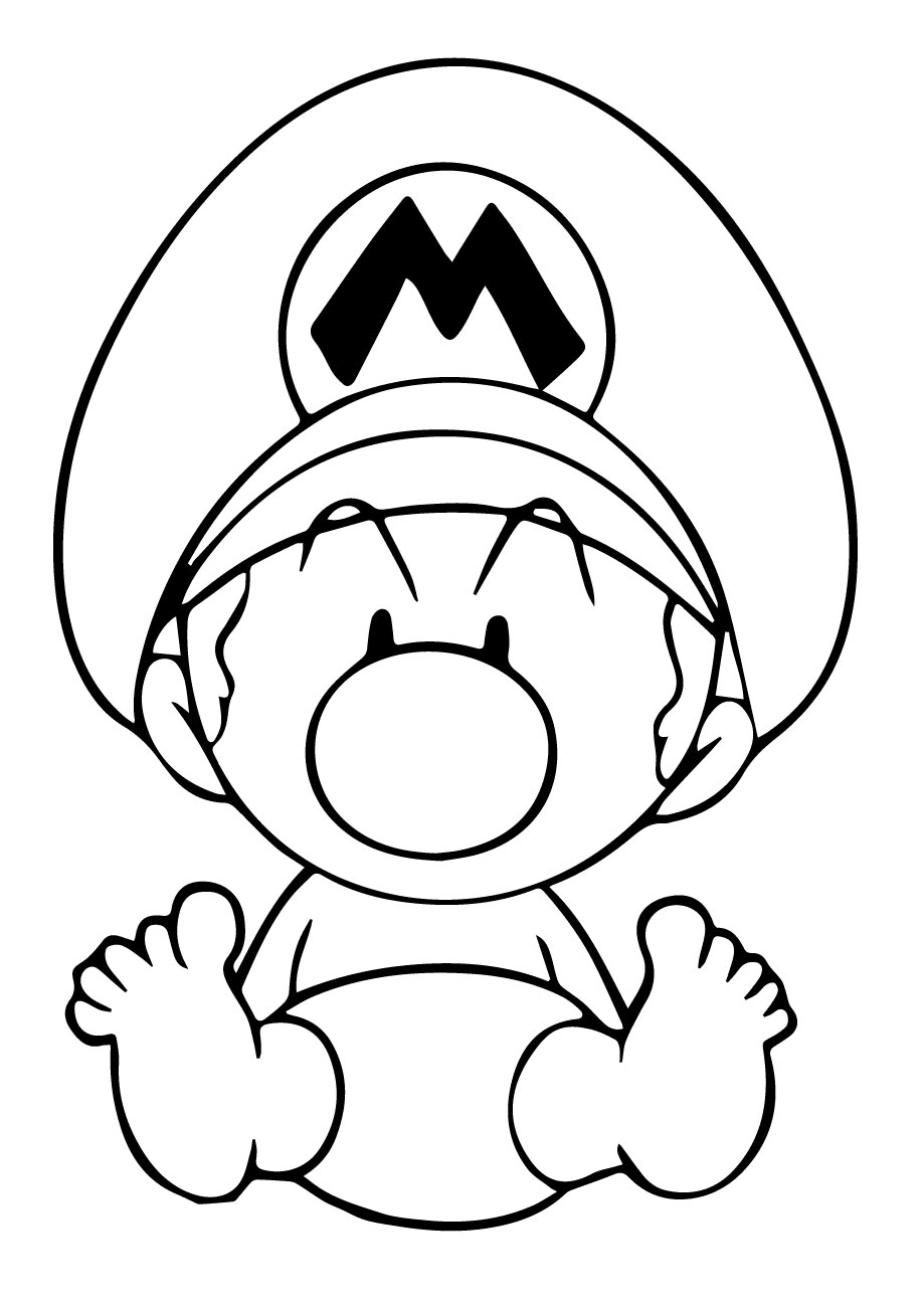 Desenho de Super Mario Bros para imprimir