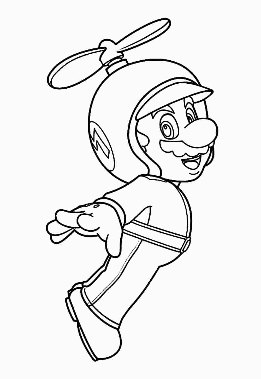 Desenho de Super Mario Bros para imprimir