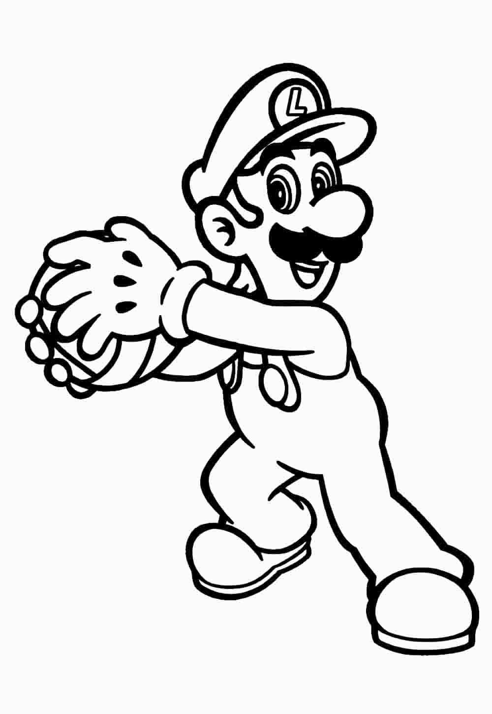 Desenho de Super Mario Bros para imprimir