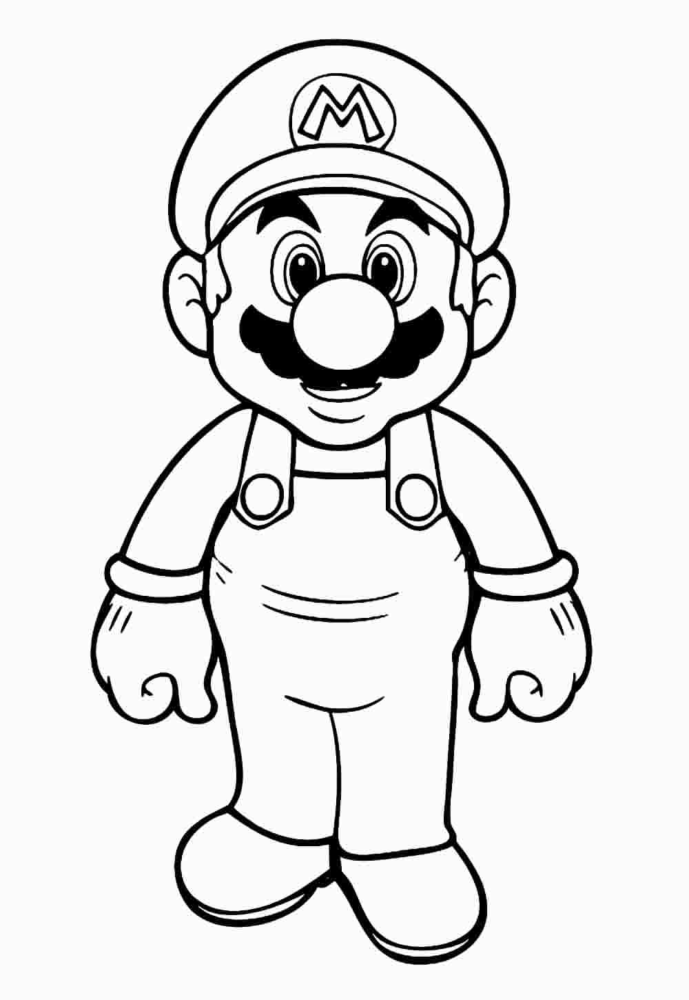 Desenho de Super Mario Bros para imprimir