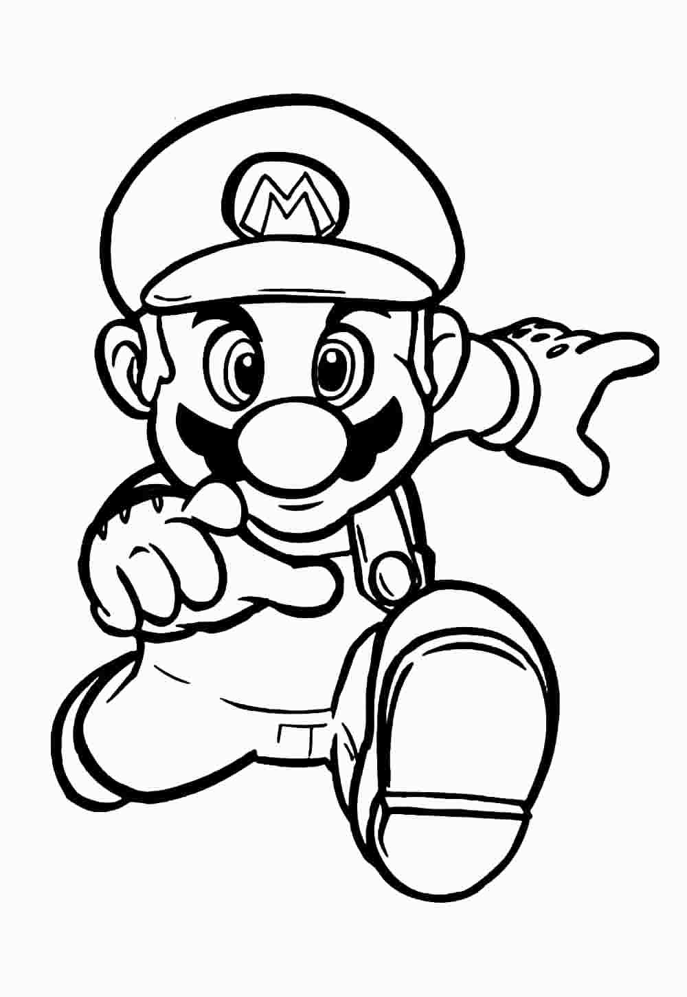 Desenho de Super Mario Bros para imprimir