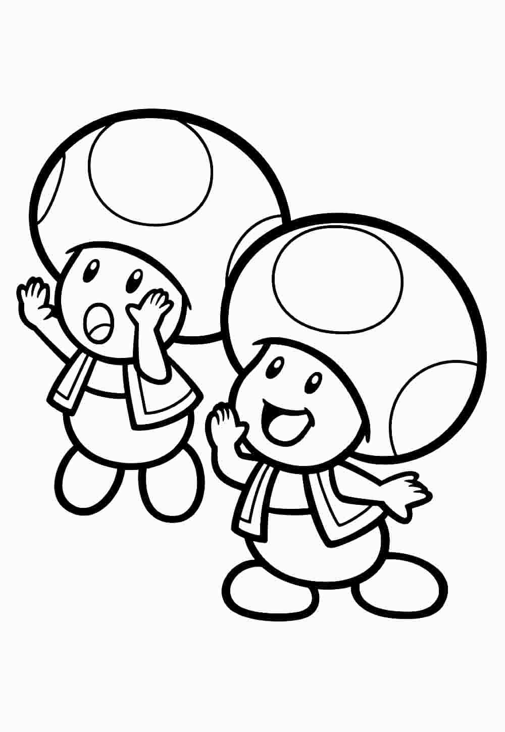 Desenho de Super Mario Bros para imprimir