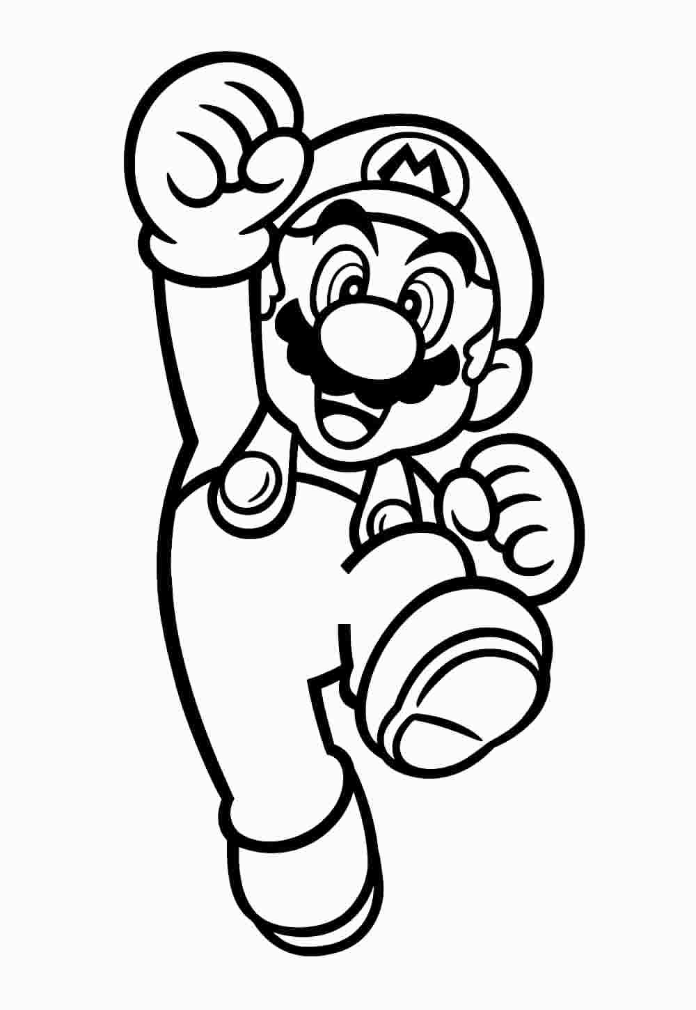Desenho de Super Mario Bros para imprimir