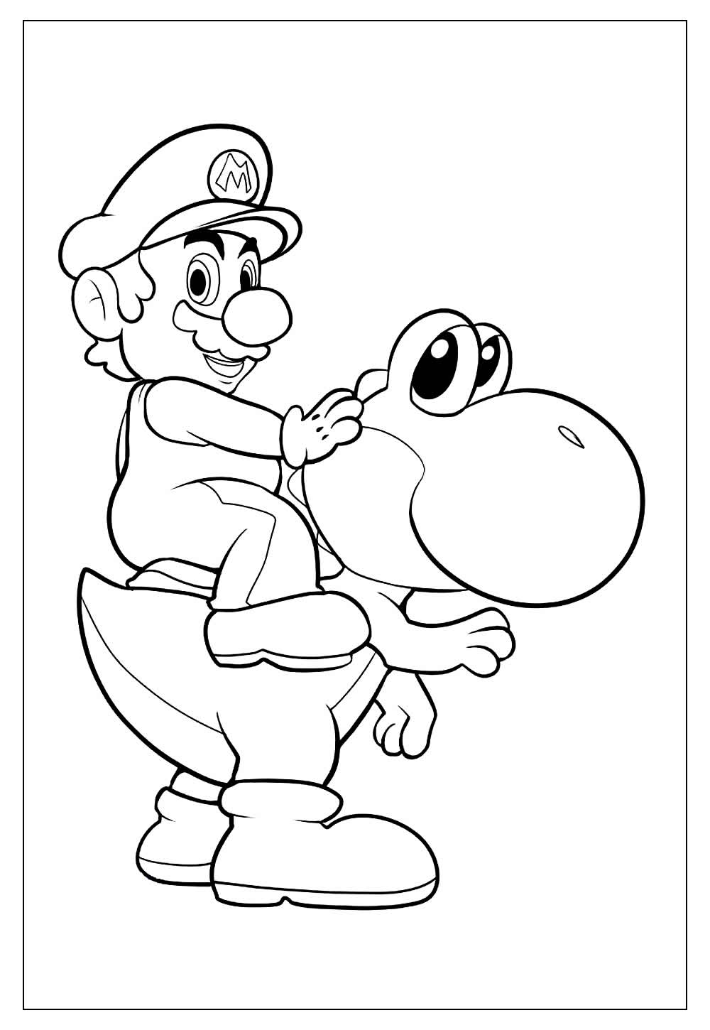 Desenho de Super Mario Bros para imprimir