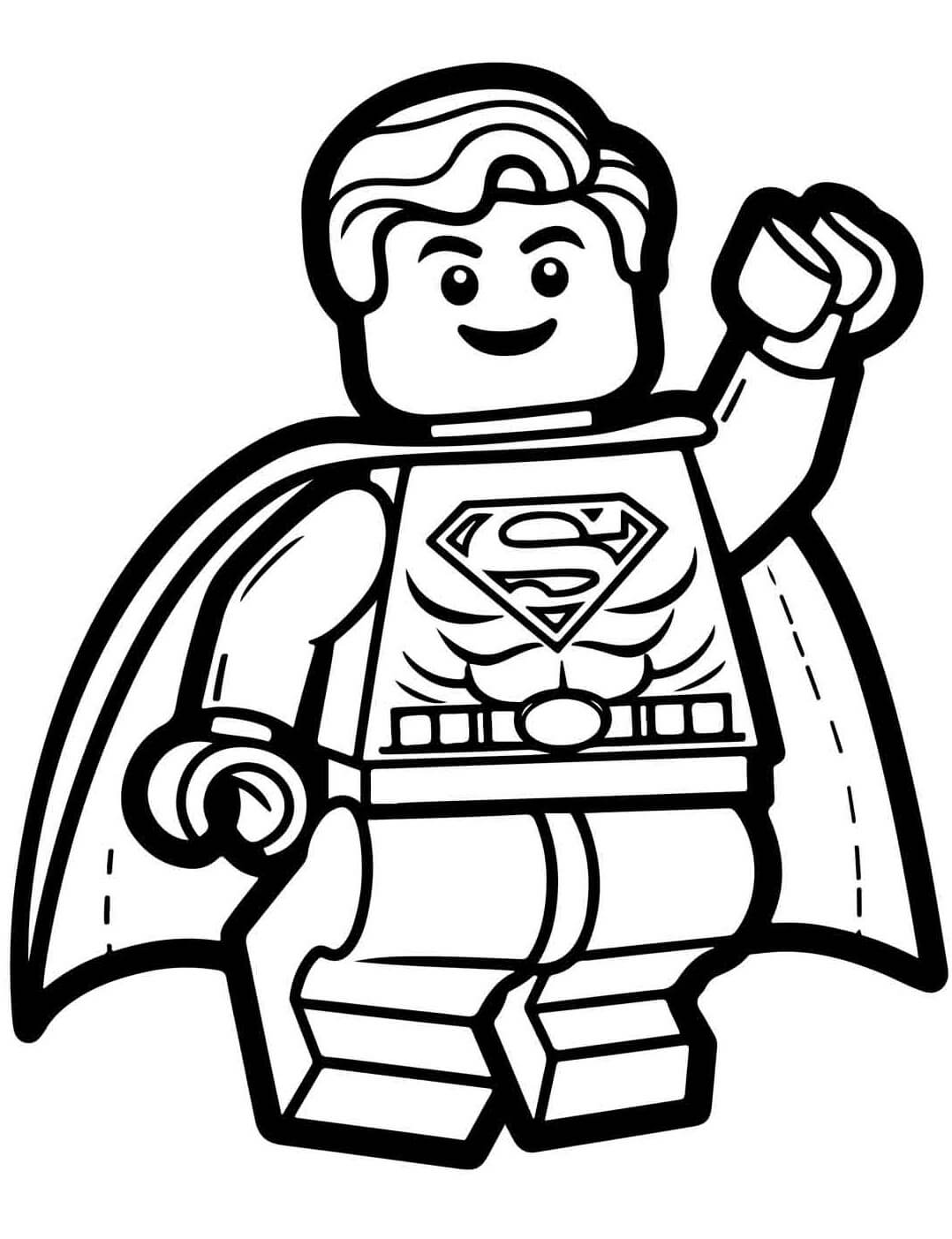 Desenho de Superman (Super-Homem) para imprimir