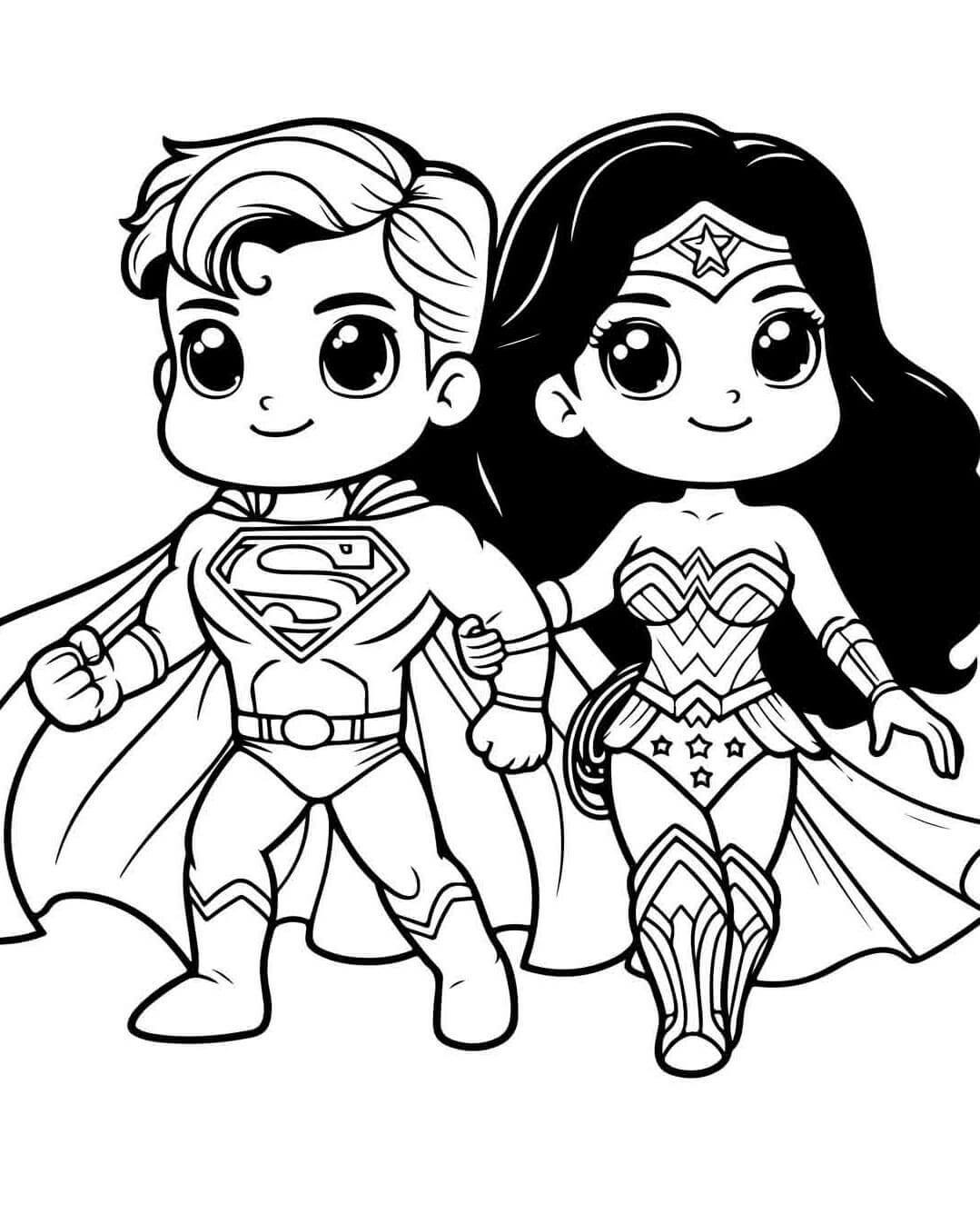 Desenho de Superman (Super-Homem) para imprimir