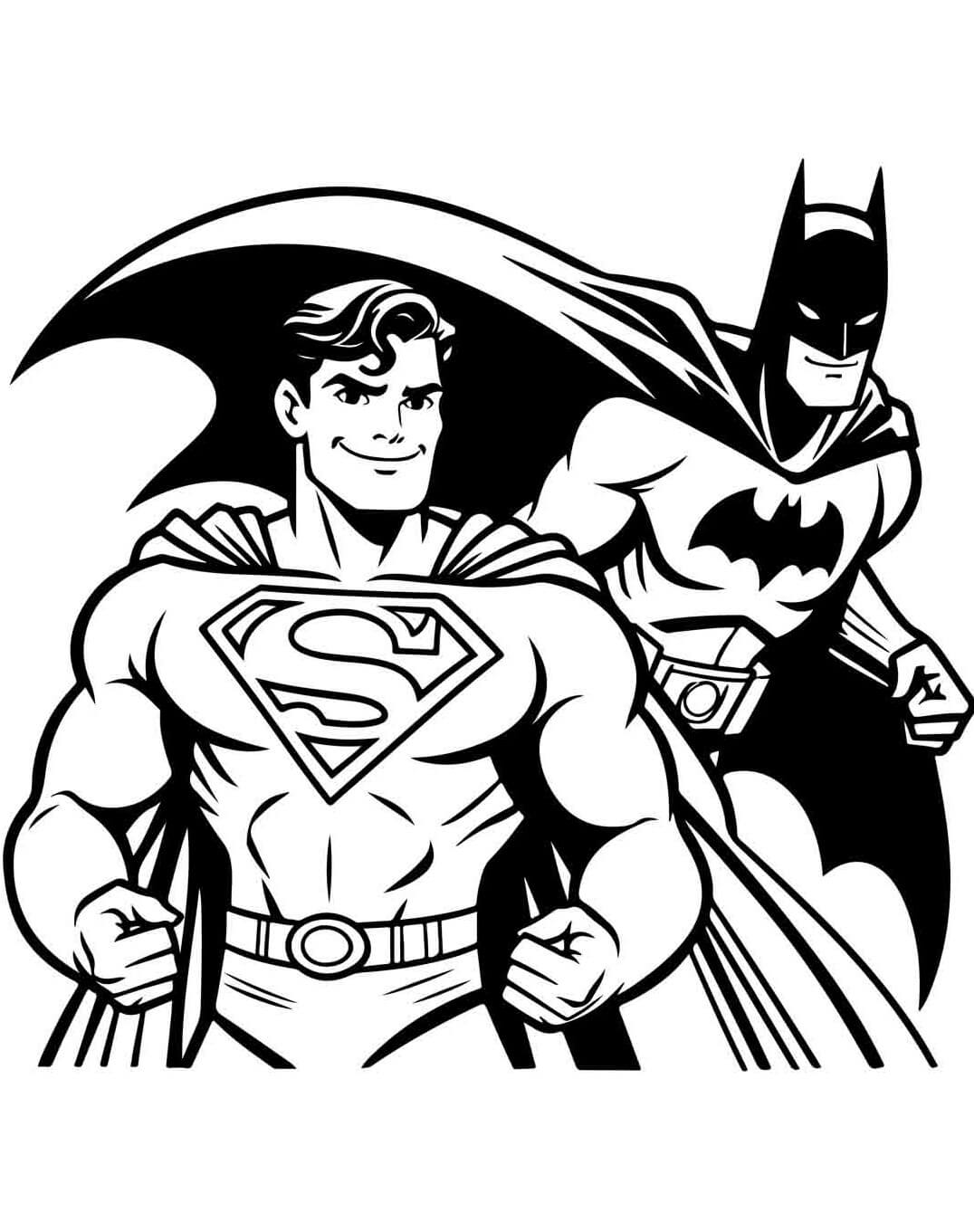 Desenho de Superman (Super-Homem) para imprimir