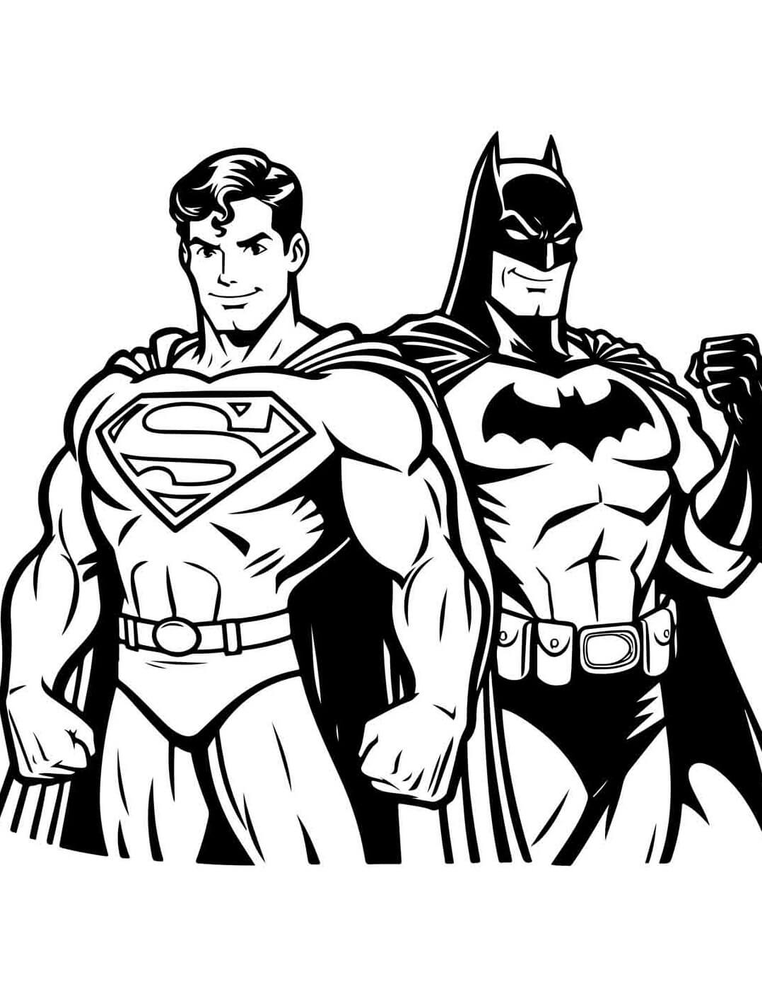 Desenho de Superman (Super-Homem) para imprimir
