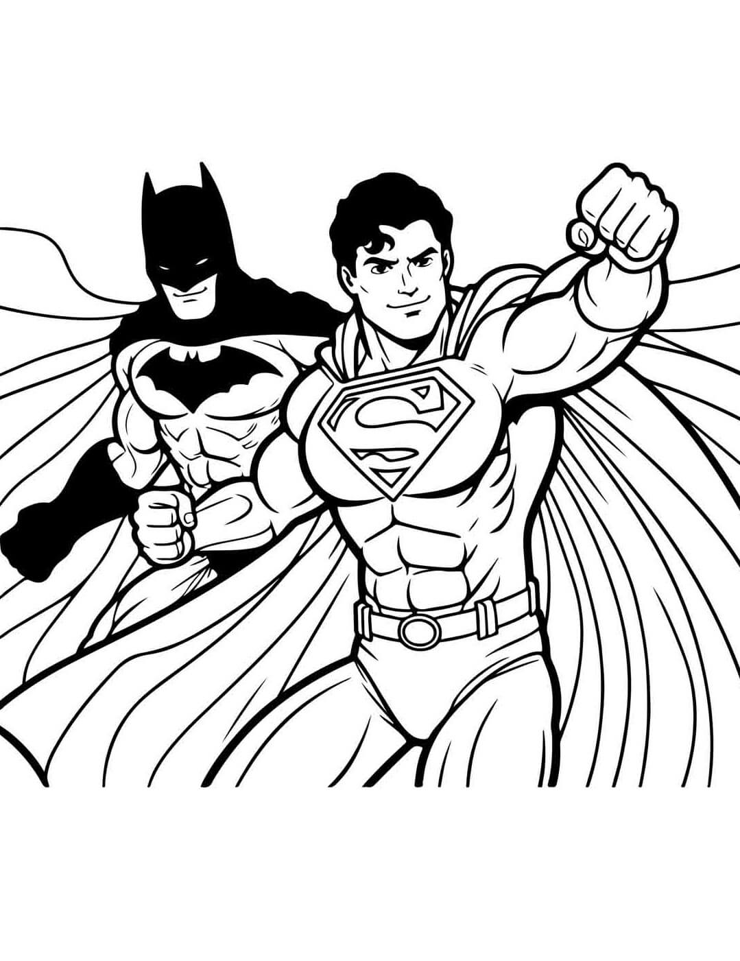 Desenho de Superman (Super-Homem) para imprimir