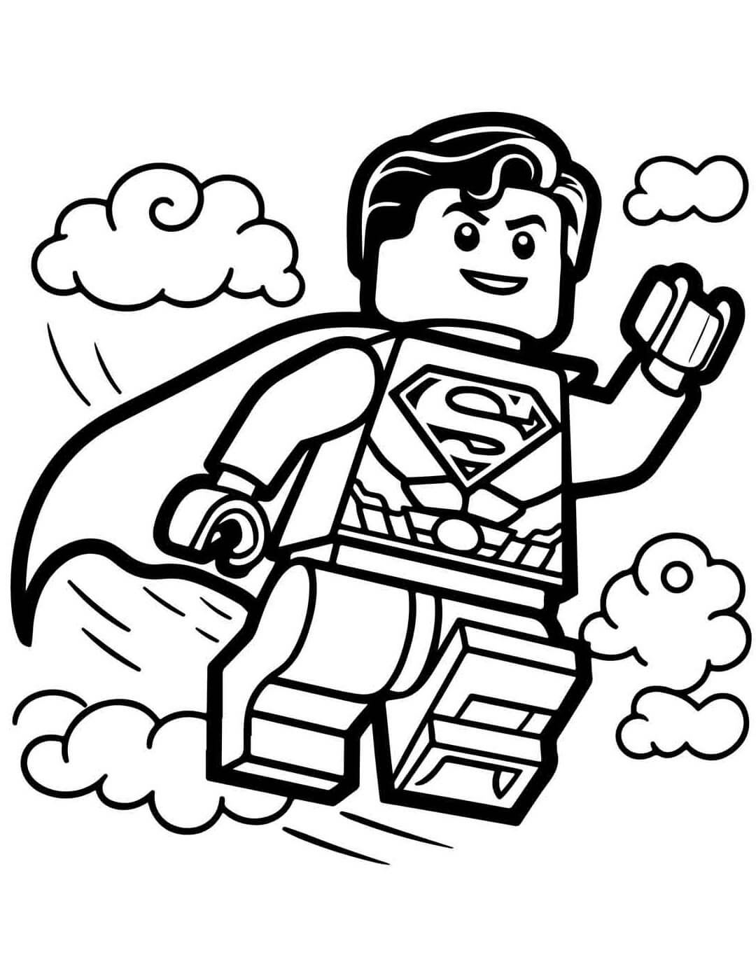 Desenho de Superman (Super-Homem) para imprimir