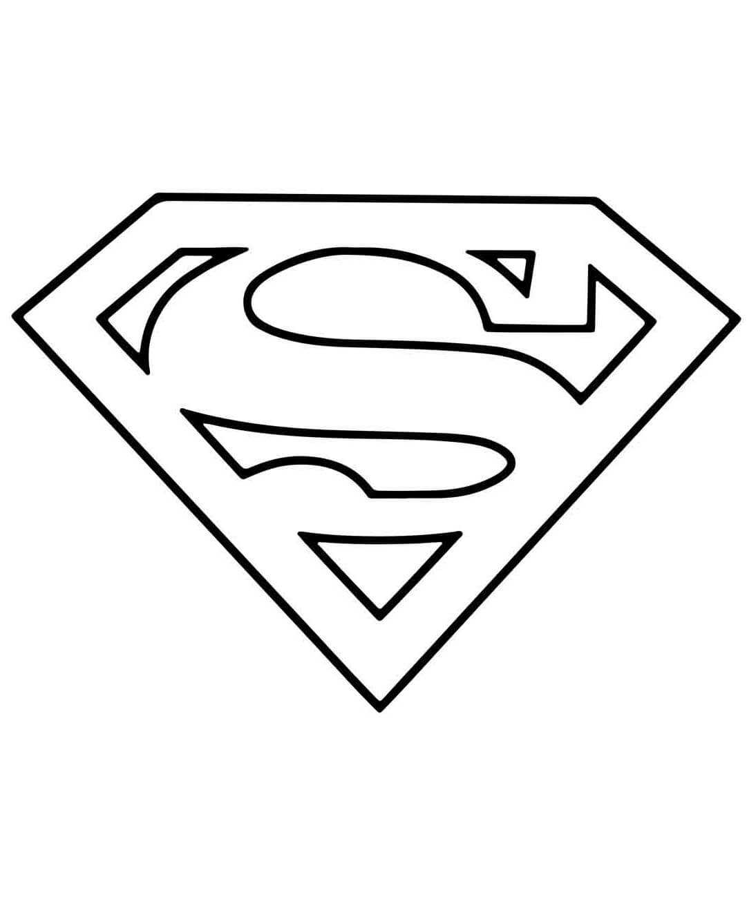 Desenho de Superman (Super-Homem) para imprimir