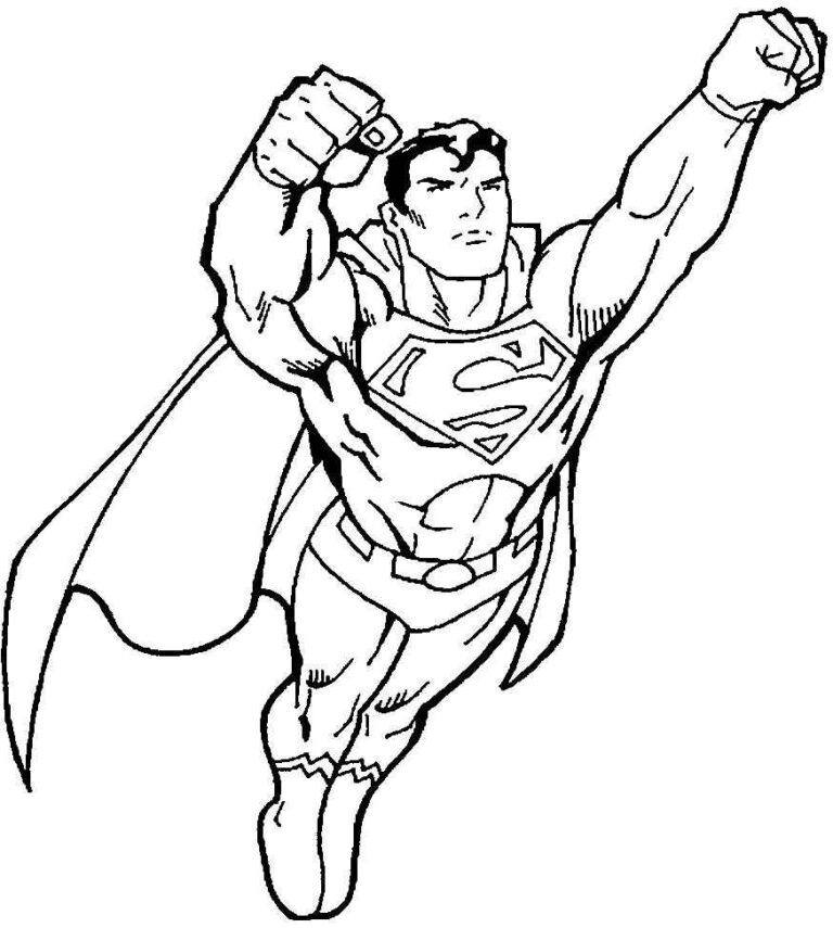 Desenho de Superman (Super-Homem) para imprimir