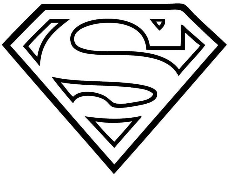 Desenho de Superman (Super-Homem) para imprimir