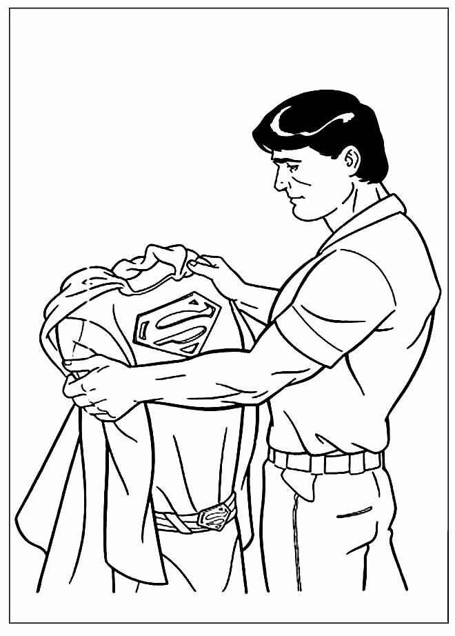 Desenho de Superman (Super-Homem) para imprimir