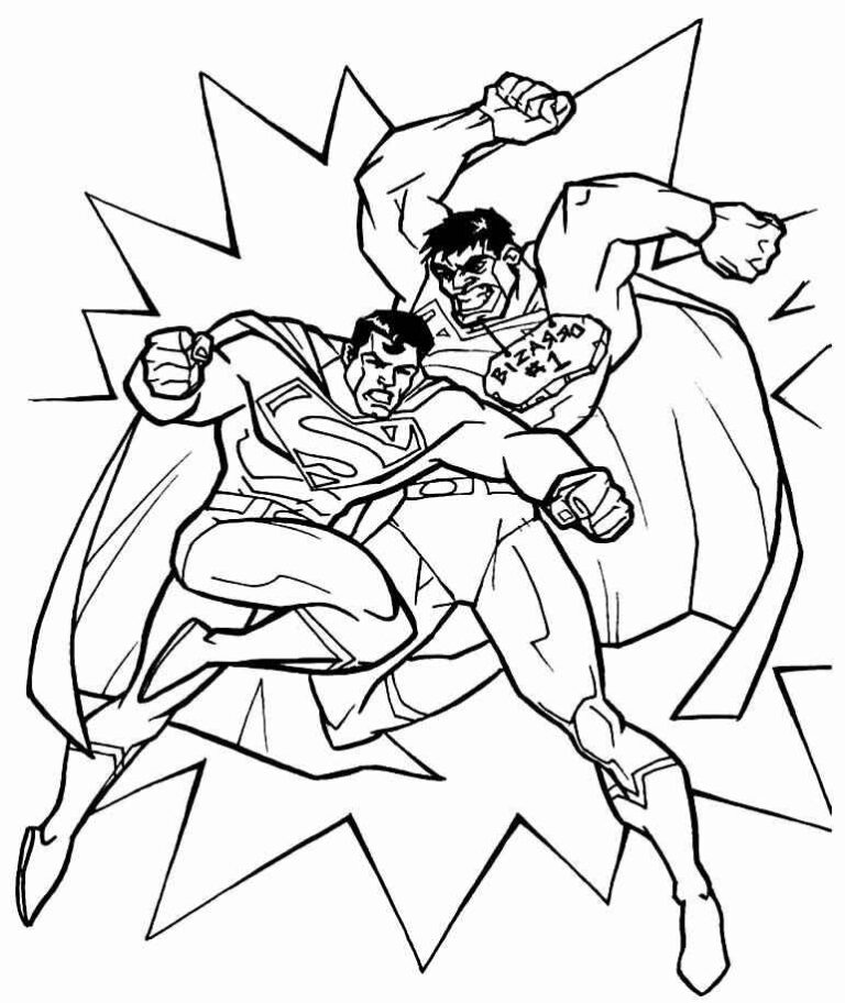 Desenho de Superman (Super-Homem) para imprimir