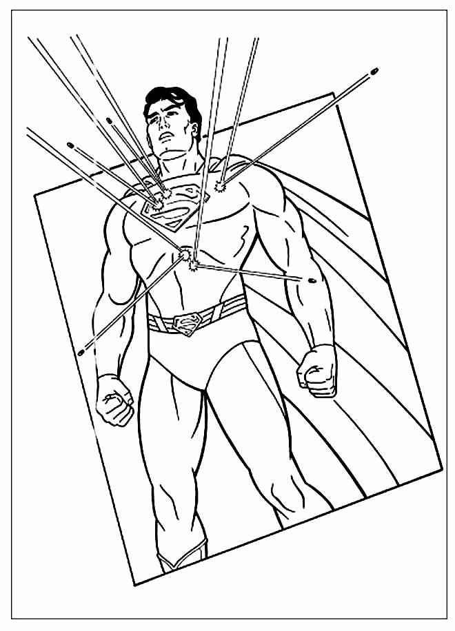Desenho de Superman (Super-Homem) para imprimir