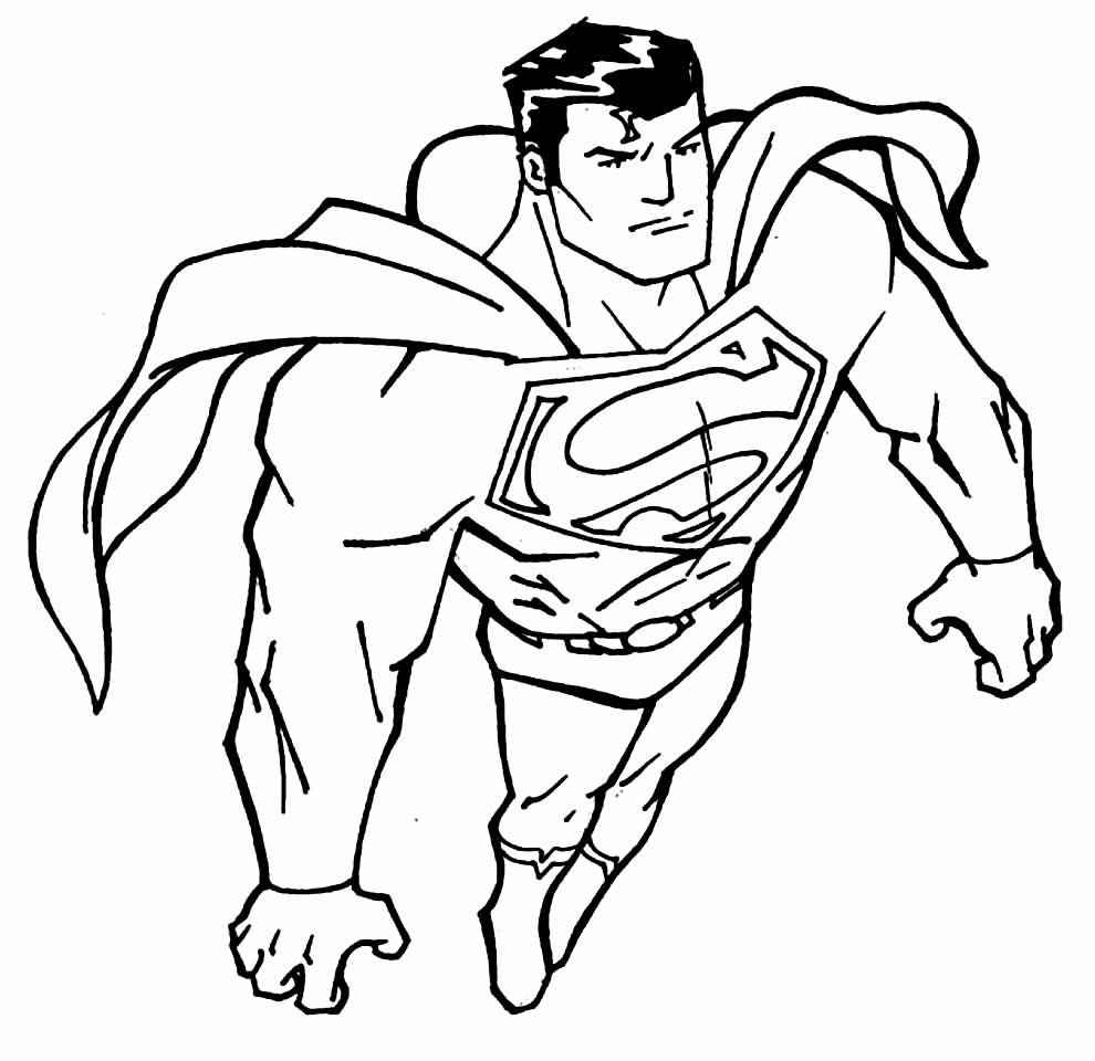 Desenho de Superman (Super-Homem) para imprimir