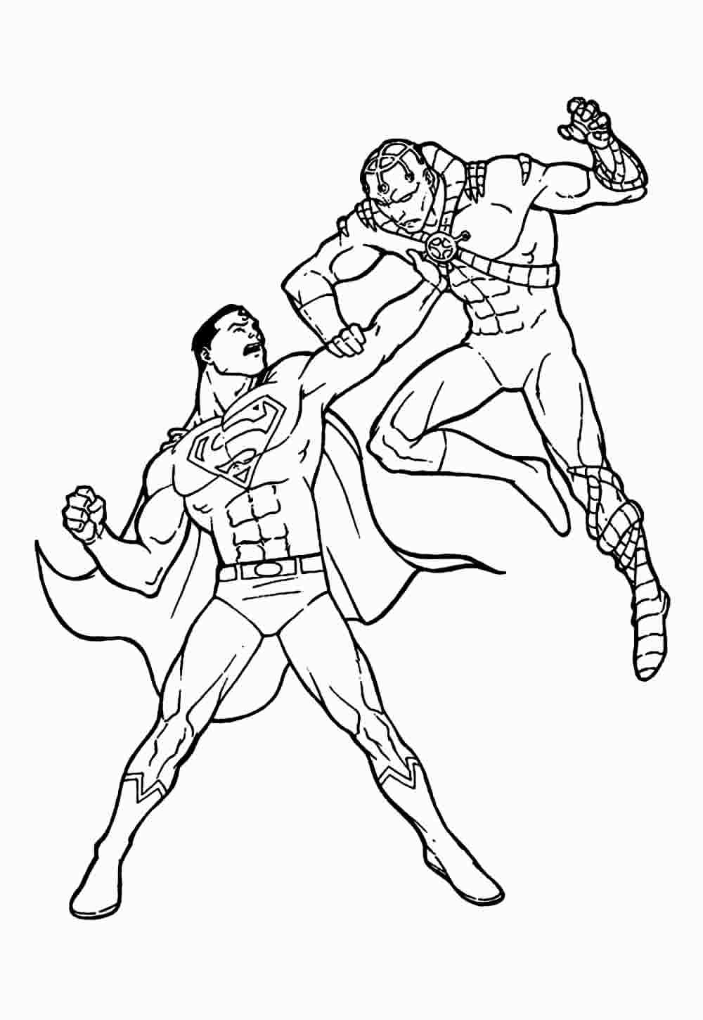 Desenho de Superman (Super-Homem) para imprimir