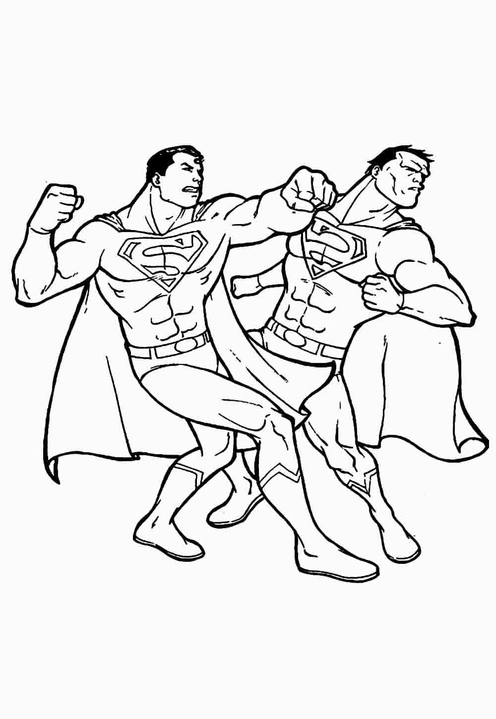 Desenho de Superman (Super-Homem) para imprimir
