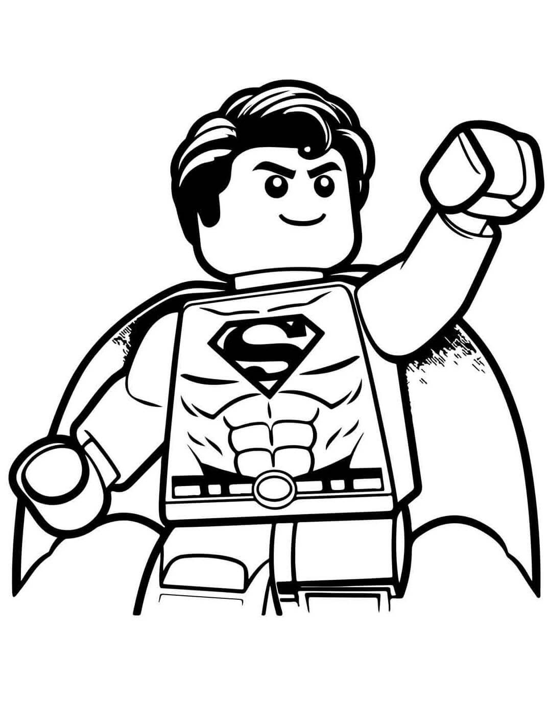 Desenho de Superman (Super-Homem) para imprimir