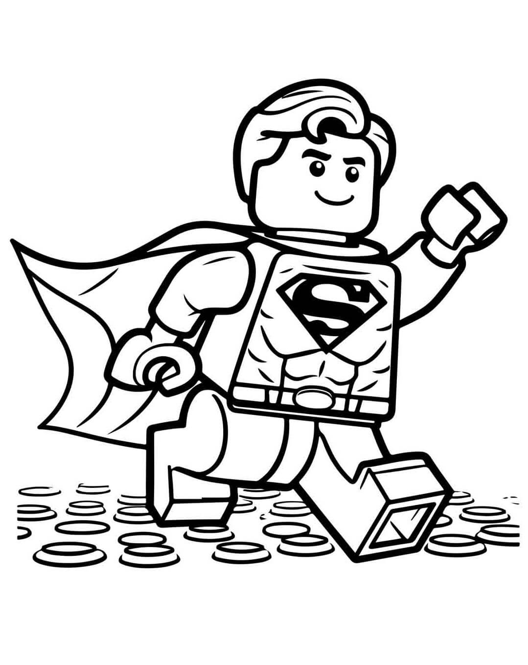 Desenho de Superman (Super-Homem) para imprimir