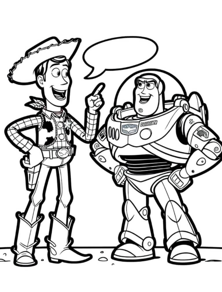 Desenho de Toy Story para imprimir