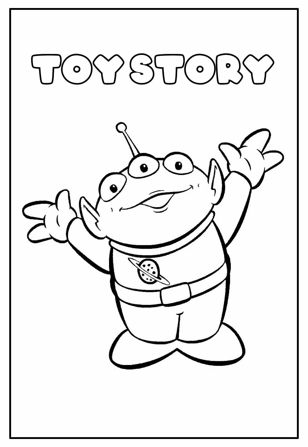 Desenho de Toy Story para imprimir