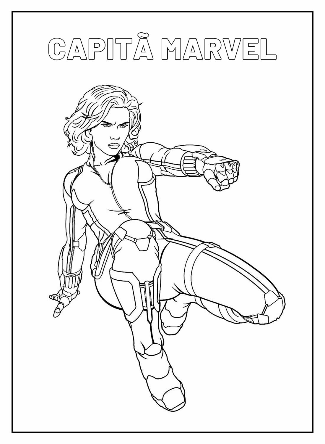 Desenho de Os Vingadores (Avengers) para imprimir