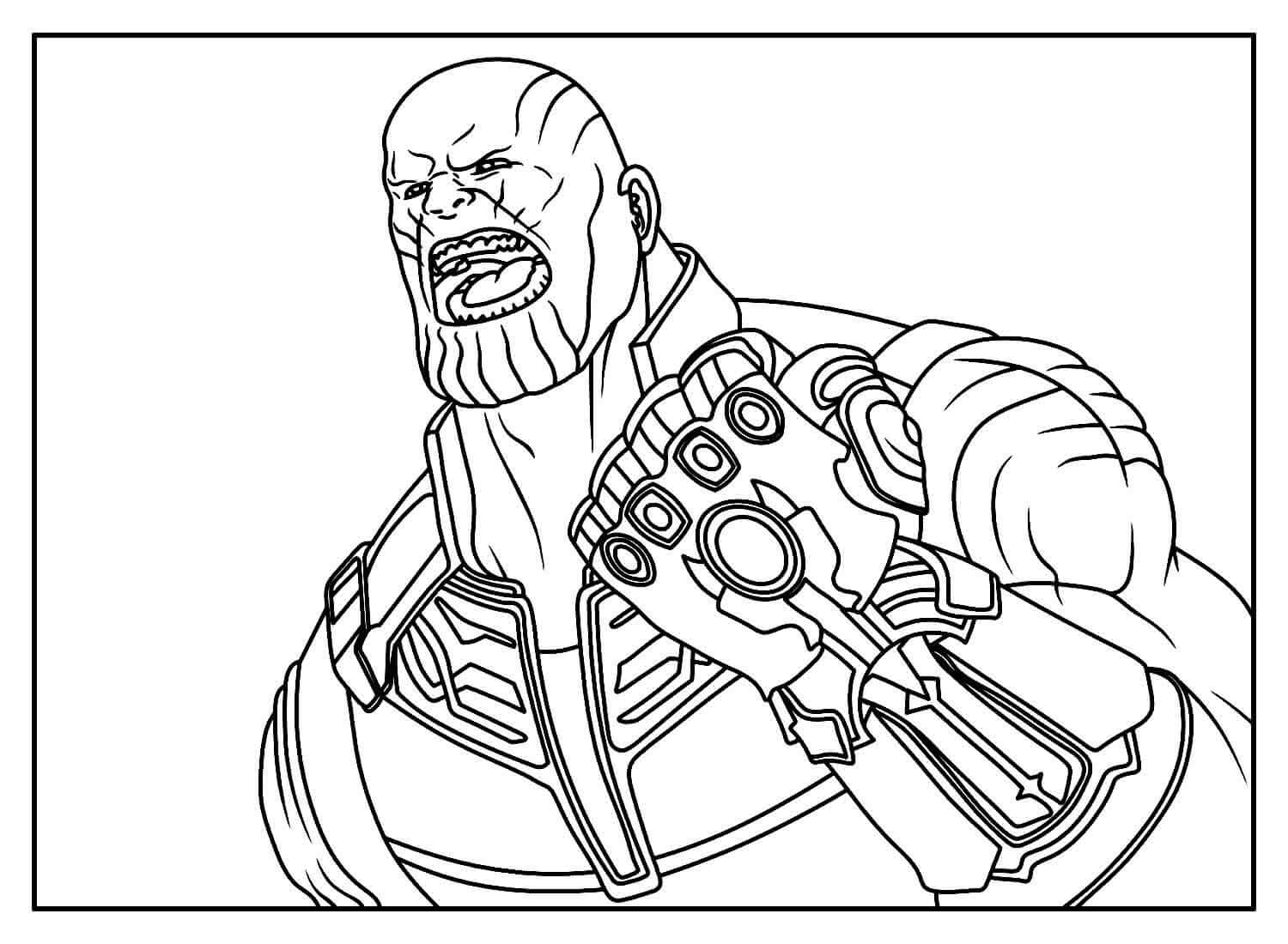 Desenho de Os Vingadores (Avengers) para imprimir