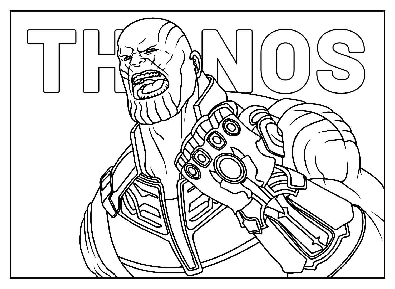 Desenho de Os Vingadores (Avengers) para imprimir