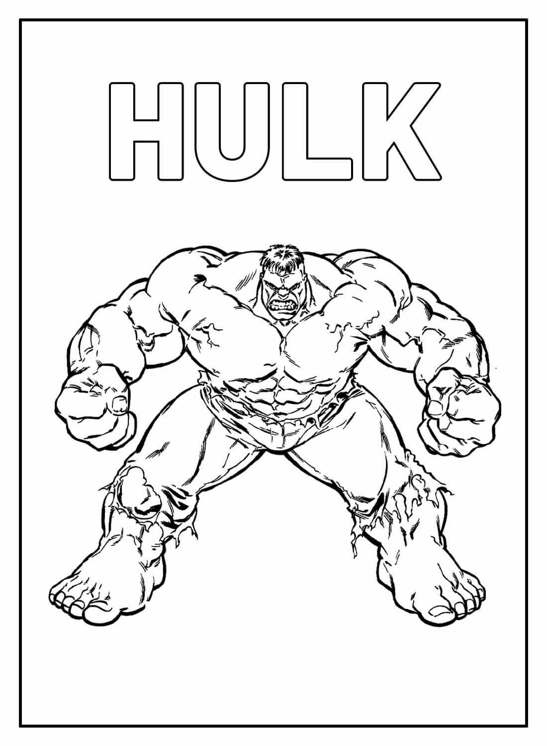 Desenho de Os Vingadores (Avengers) para imprimir