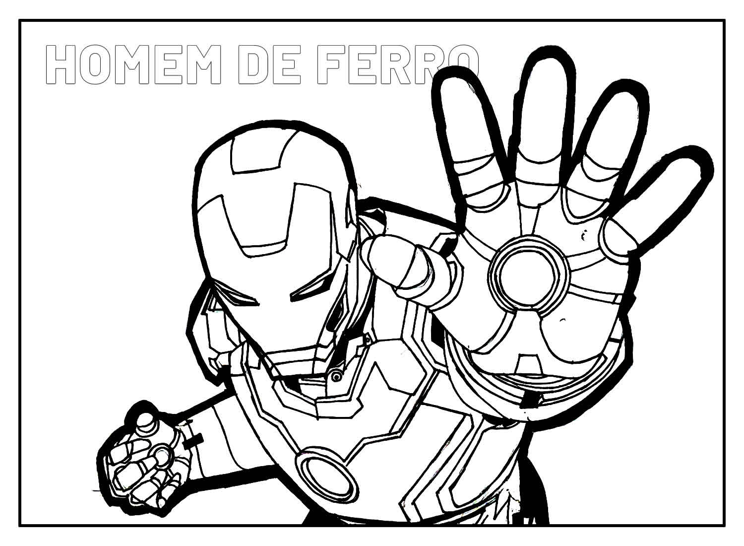 Desenho de Os Vingadores (Avengers) para imprimir