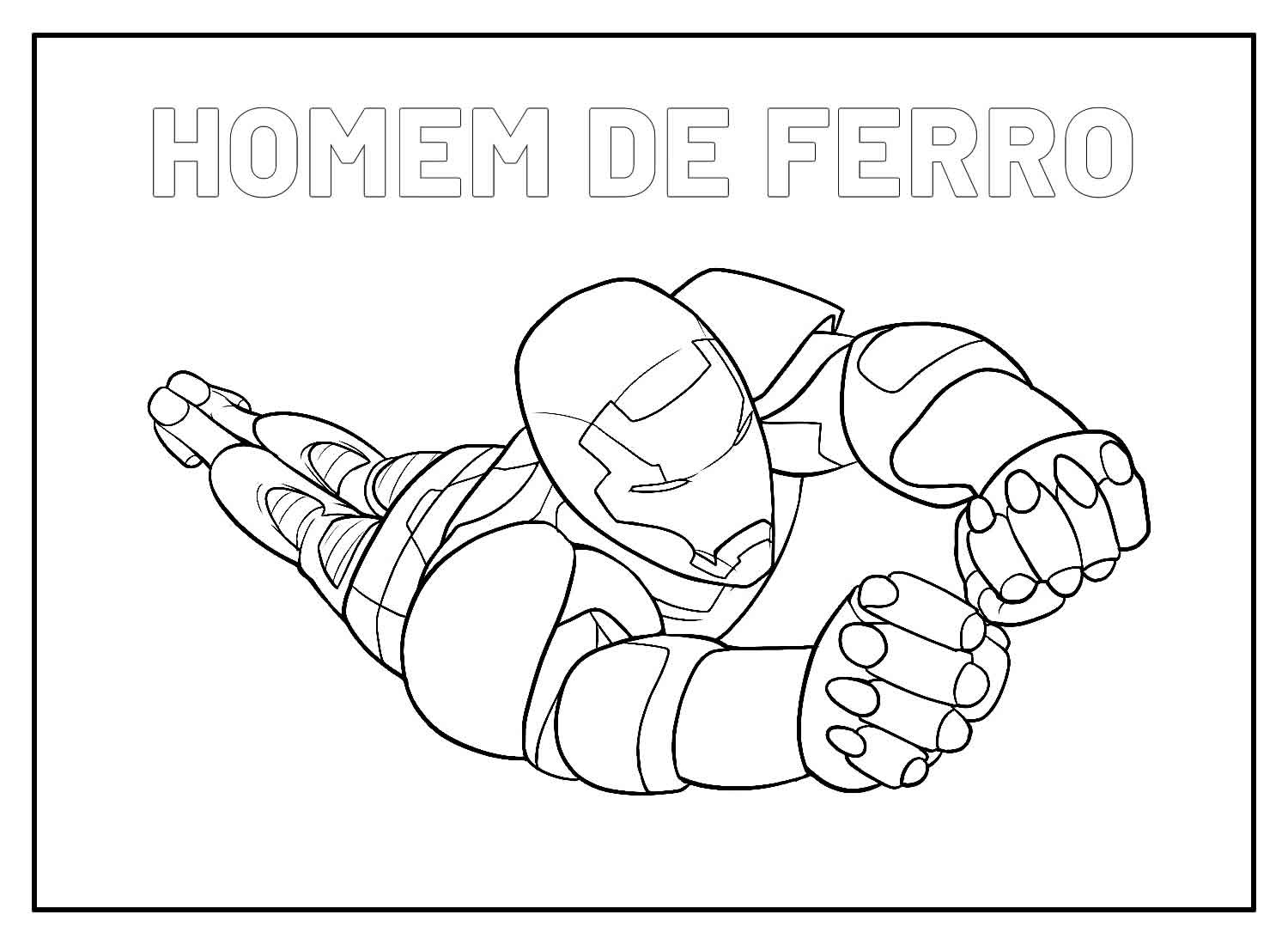 Desenho de Os Vingadores (Avengers) para imprimir